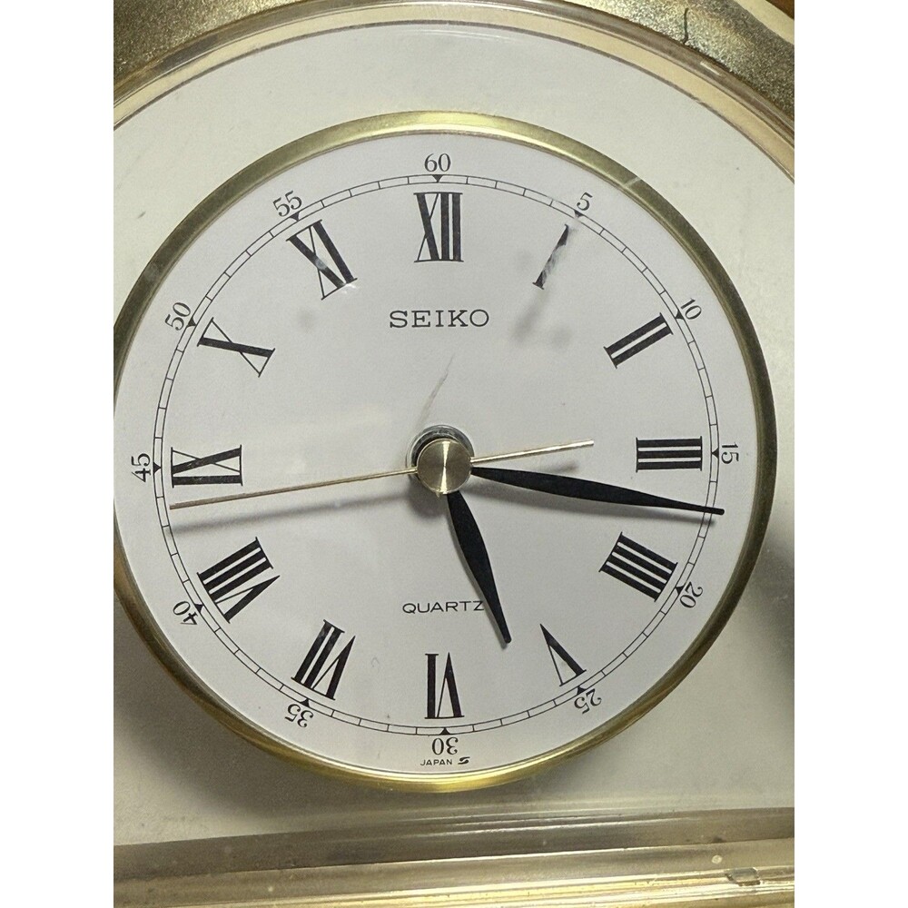 Seiko Clock Quartz In Working Order - Picture 3 of 12